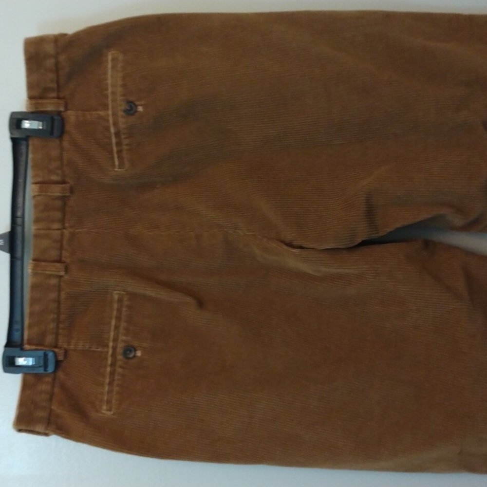 Brooks Brothers Tan Wide Wale Cotton Blend Corduroy Pants 37 - 28.5 - Picture 5 of 9